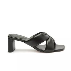 Schutz Fairy Mid Nappa Leather Sandal black
